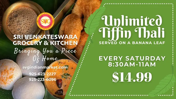 Unlimited Tiffin Thali flyer